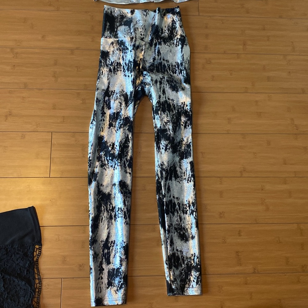metallic pants. Like new - made in Australia